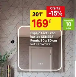 Leroy Merlin SENSEA Espejo táctil con luz led Remix oferta