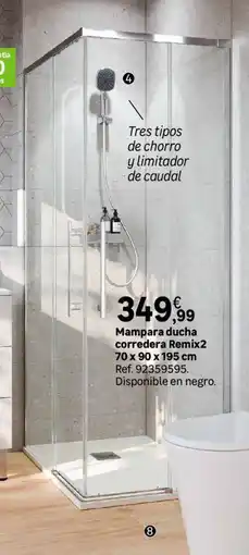 Leroy Merlin Mampara ducha corredera Remix2 oferta
