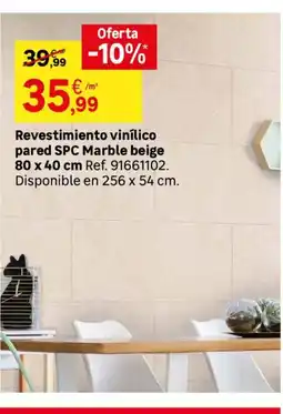 Leroy Merlin Revestimiento vinílico pared SPC Marble beige oferta