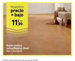 Leroy Merlin Suelo vinílico autoadhesivo Obak oferta