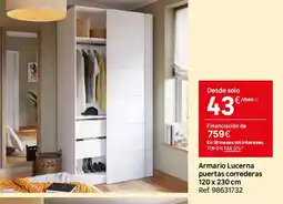 Leroy Merlin Armario Lucerna puertas correderas oferta