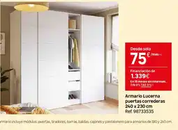 Leroy Merlin Armario Lucerna puertas correderas oferta