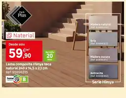 Leroy Merlin Lama composite Himya teca natural oferta