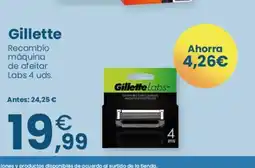 Clarel GILLETTE Recambio máquina de afeitar Labs 4 uds. oferta