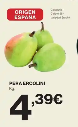 Hipercor Pera ercolini kg. oferta