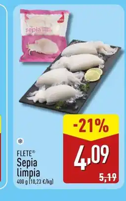 ALDI FLETE Sepia limpia oferta