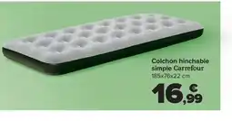 Carrefour Market Colchón hinchable simple Carrefour oferta