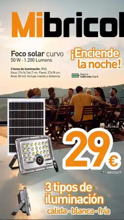 Mi Bricolaje Foco solar curvo oferta