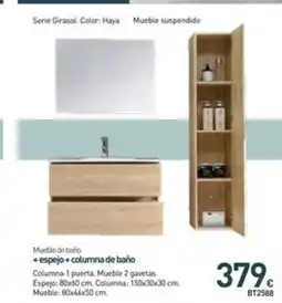 Mi Bricolaje Mueble de baño + espejo + columna de baño oferta