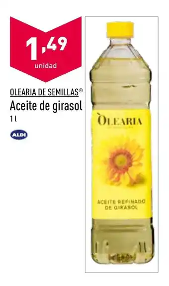 ALDI Olearia De Semillas Aceite de girasol 1l oferta