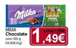 Hiper Usera MILKA Chocolate oreo oferta