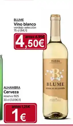 Hiper Usera BLUME Vino blanco verdejo selección oferta
