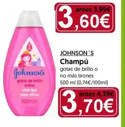 Hiper Usera JOHNSON'S Champú oferta