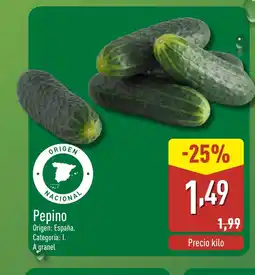 ALDI Pepino oferta