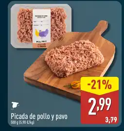 ALDI Picada de pollo y pavo oferta