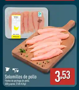 ALDI Solomillos de pollo oferta