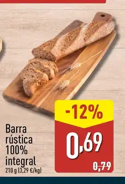 ALDI Barra rústica 100% integral oferta
