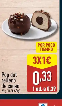 ALDI Pop dot relleno de cacao oferta