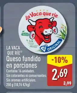 ALDI LA VACA QUE RÍE Queso fundido en porciones oferta