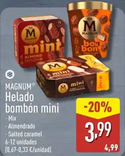 ALDI MAGNUM Helado bombón mini oferta