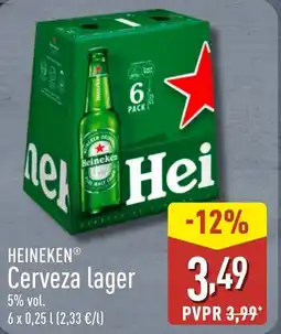 ALDI HEINEKEN Cerveza lager oferta