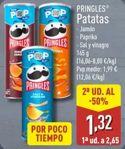 ALDI PRINGLES Patatas oferta