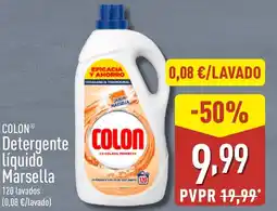 ALDI COLON Detergente Líquido Marsella oferta