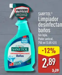 ALDI SANYTOL Limpiador desinfectante baños oferta