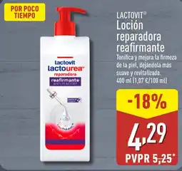 ALDI LACTOVIT Loción reparadora reafirmante oferta