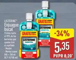 ALDI LISTERINE Enjuague bucal oferta