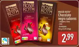 ALDI MOSER ROTH Chocolate negro sabores oferta