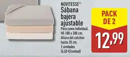 ALDI NOVITESSE Sábana bajera ajustable oferta