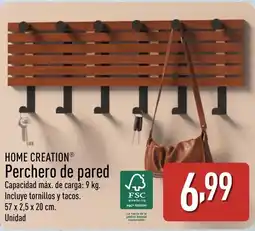 ALDI HOME CREATION Perchero de pared oferta