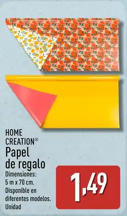 ALDI HOME CREATION Papel de regalo oferta