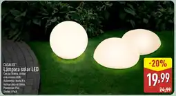 ALDI CASALUX Lámpara solar LED oferta