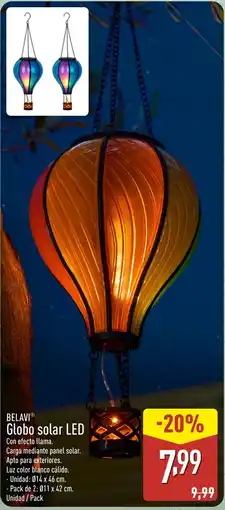 ALDI BELAVI Globo solar LED oferta