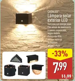 ALDI CASALUX Lámpara solar exterior LED oferta