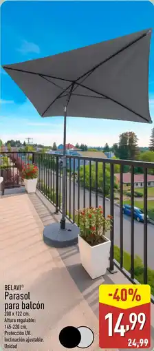 ALDI BELAVI Parasol para balcón oferta