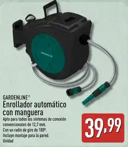 ALDI GARDENLINE Enrollador automático con manguera oferta