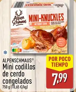 ALDI ALPENSCHMAUS Mini codillos de cerdo congelados oferta
