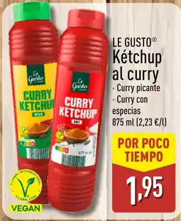 ALDI LE GUSTO Kétchup al curry oferta