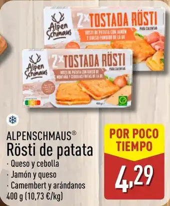 ALDI ALPENSCHMAUS Rösti de patata oferta