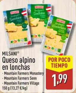 ALDI MILSANI Queso alpino en lonchas oferta
