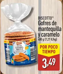 ALDI BISCOTTO Gofres de mantequilla y caramelo oferta