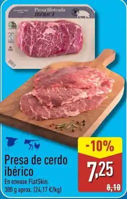 ALDI Presa de cerdo ibérico oferta