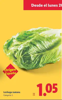 Lidl Lechuga romana oferta