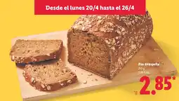 Lidl Pan de espelta oferta