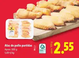 Lidl Alas de pollo partidas oferta