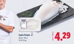 Lidl Sepia limpia oferta