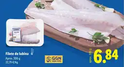 Lidl Filete de lubina oferta